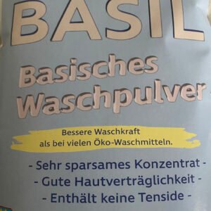 Frontetikett von Basil Basisches Waschpulver